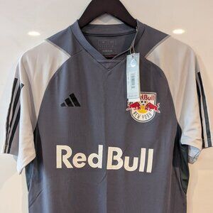 New York Red Bull Training Top - NWT - Adidas Gray Men's Medium